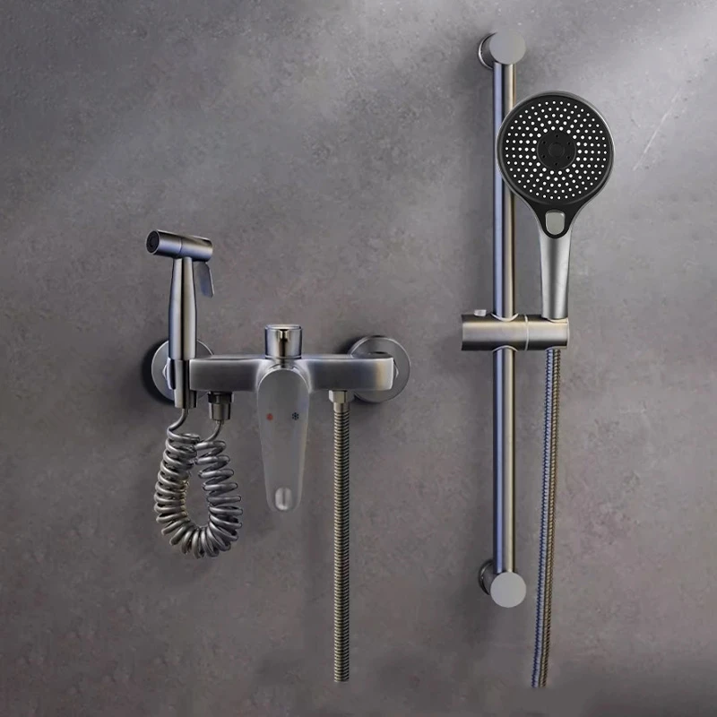 

Простая установка душевого набора, современная минималистичная душевая система, ручная насадка для душа, смесительный клапан, домашний смеситель, аксессуары для ванной комнаты
