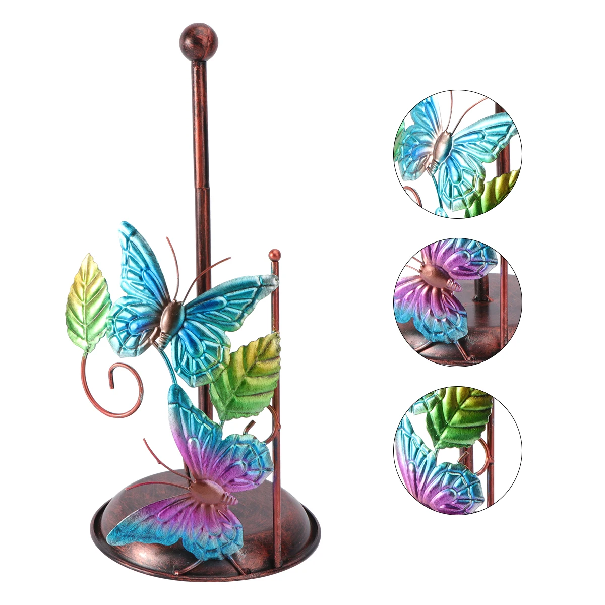 

Metal Paper Towel Holder Kitchen Napkin Table Decorative Countertop Modern Tissue Rack Iron Safe Use Long Time