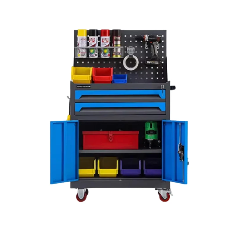 Tool Cart Drawer Hardware Repair Trolley Box Multifunctional Mobile Heavy Tool Cabinet