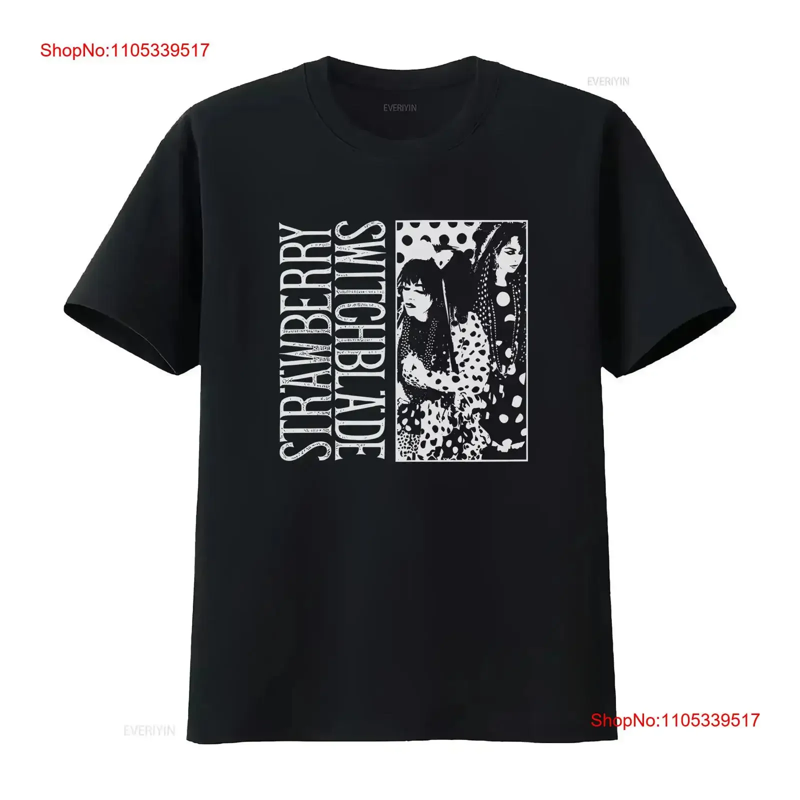 Vintage Strawberry Switchblade band Men T shirt Black S to 5XL 1PT534 Washed Breathable Soft fashion Versatile vintage Washed
