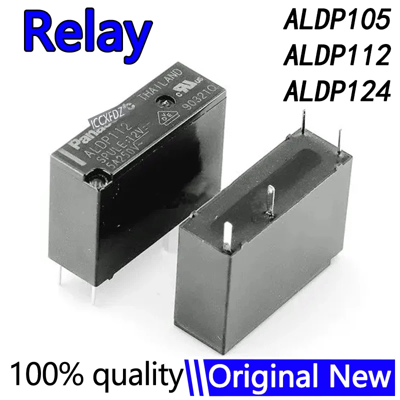 5Pcs/lot New ALDP105 ALDP112 ALDP124 Relay ALDP105W ALDP112W ALDP124W 5V 12V 24V 5A 250V DIP4