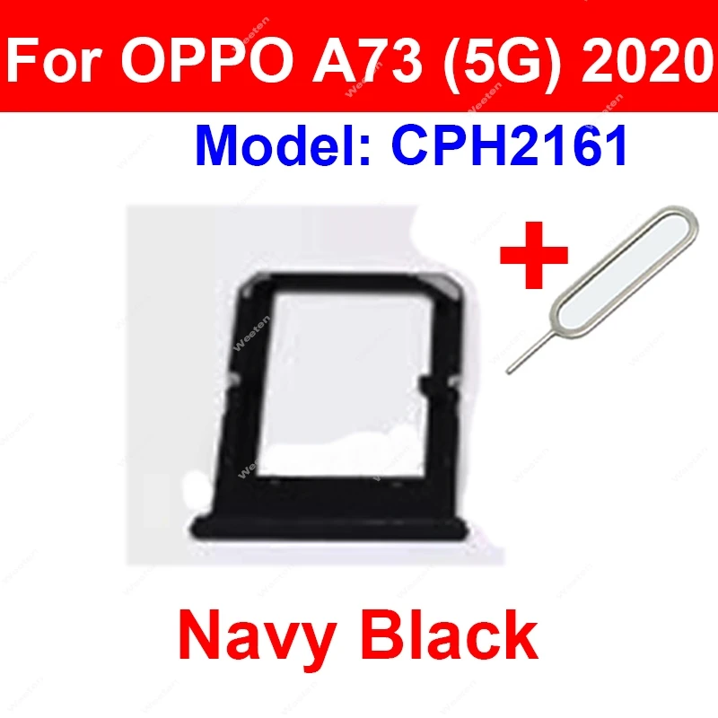 Card Slot Adapter For OPPO A72 A73 A74 4G 5G (2020) Sim Card Tray Holder Reader Replacement Repair Parts