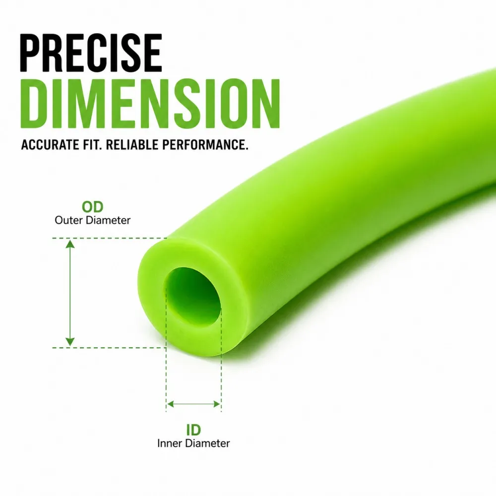 Bright Green Natural Latex Rubber Hose ID1-8mm High Elastic Surgical Medical Tube Tourniquet Pipe DIY Fitness Resistance Tubing