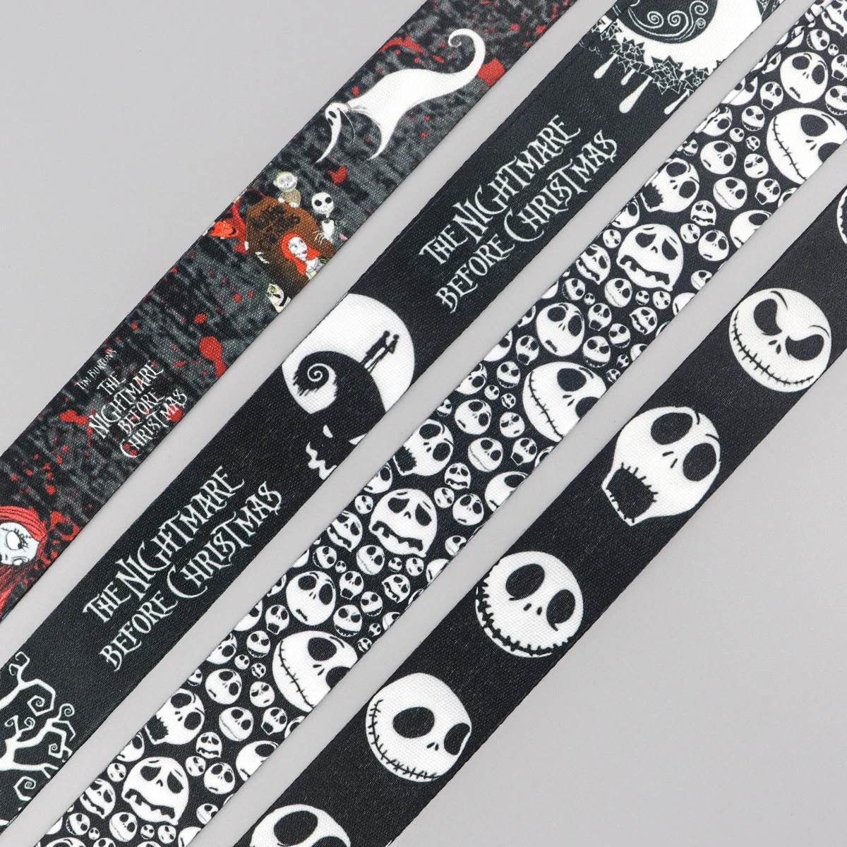 The Nightmare Before Christmas Lanyard Car Keychain ID Card Pass Gym Mobile Phone Key Ring Badge Holder Jewelry