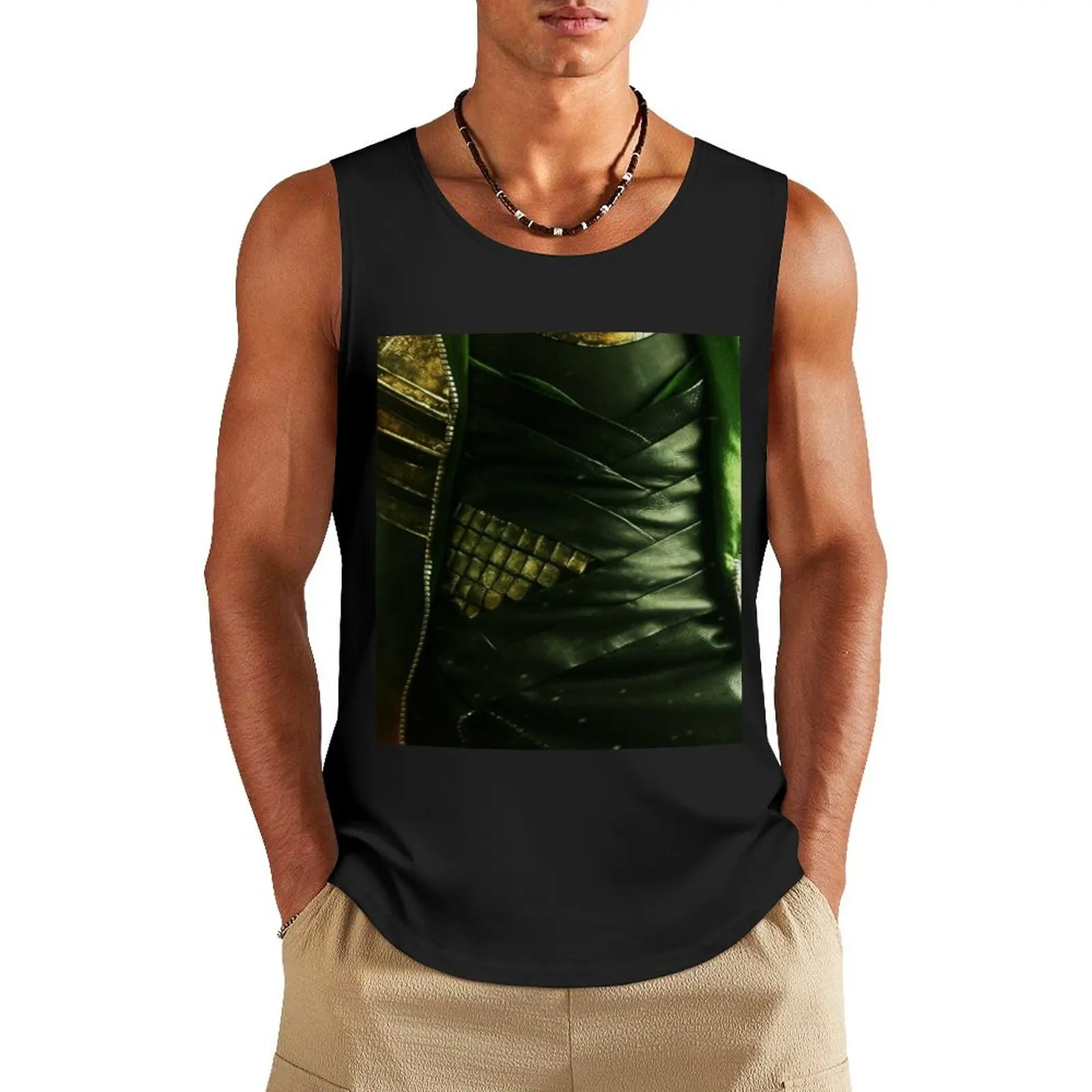 

It's tricky, looking good in green Tank Top Men's t-shirts sleeveless