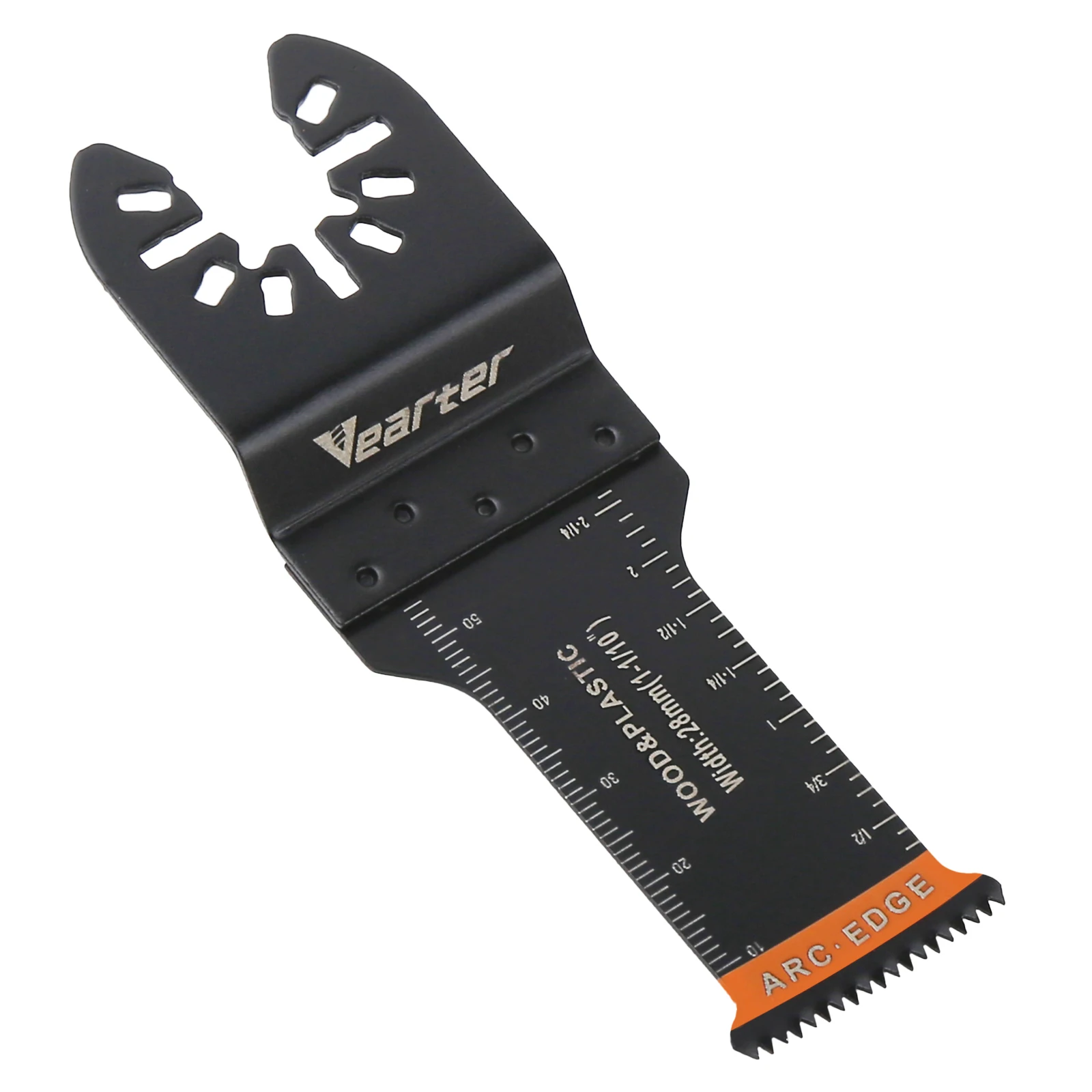 Vearter 28mm High Carbon Steel Oscillating Multi-tool Saw Blade, Arc Edge Teeth For Wood Plastic PVC Plasterboard Smooth Cutting