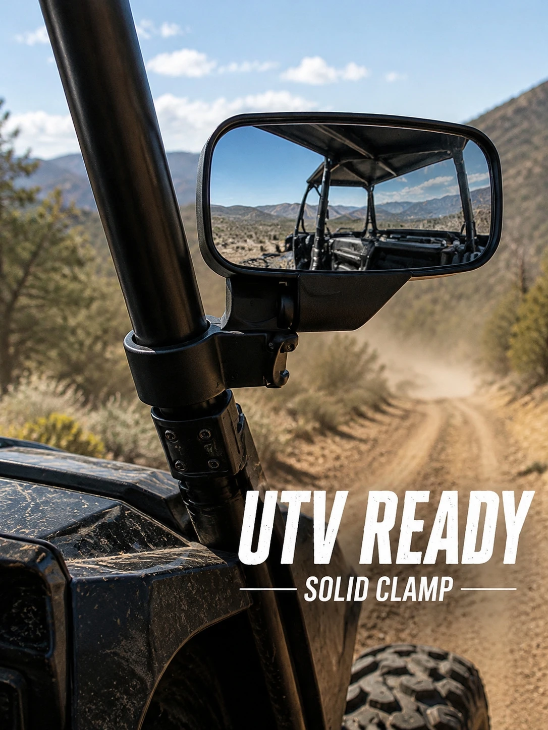 UTV Side Rear View Mirror 1.75