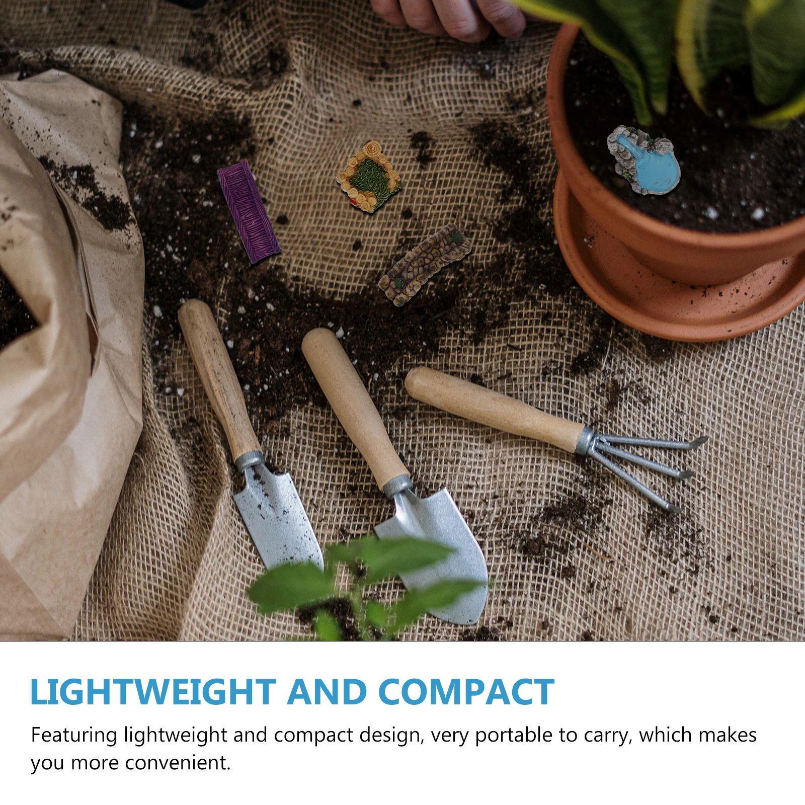 

5Pcs West Lake Resin Ornament Adorable Mini Design Creative Sturdy Miniature Tower Bridge Decoration Mini Decor