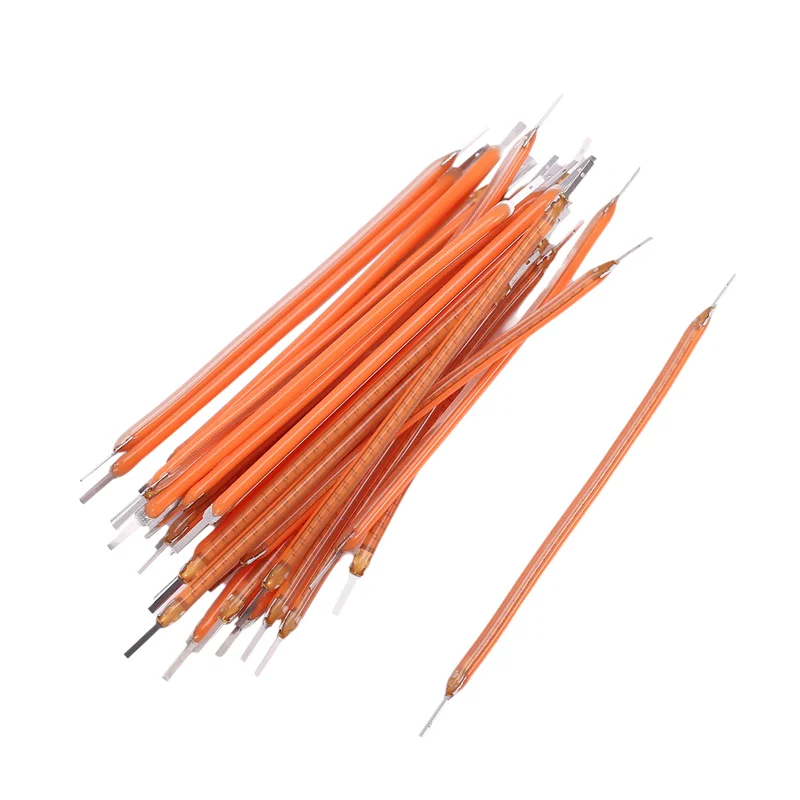 30 Buah Filamen Fleksibel LED Ultra Ramping 3V 60Mm Bagian Bohlam Retro Filamen Pencahayaan Dioda LED-Panas