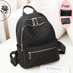 Women's Backpack Large Capacity Casual Travel Bagpack for Teenage Girl High Quality Nylon Cloth Rucksack School Bookbag Mochila