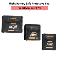 Flight Battery Bag For DJI Mini 3/3 Pro/Mini 4 Pro/Mini 5 Pro Protective Case Transport Lithium Battery Safe Explosion-proof Bag