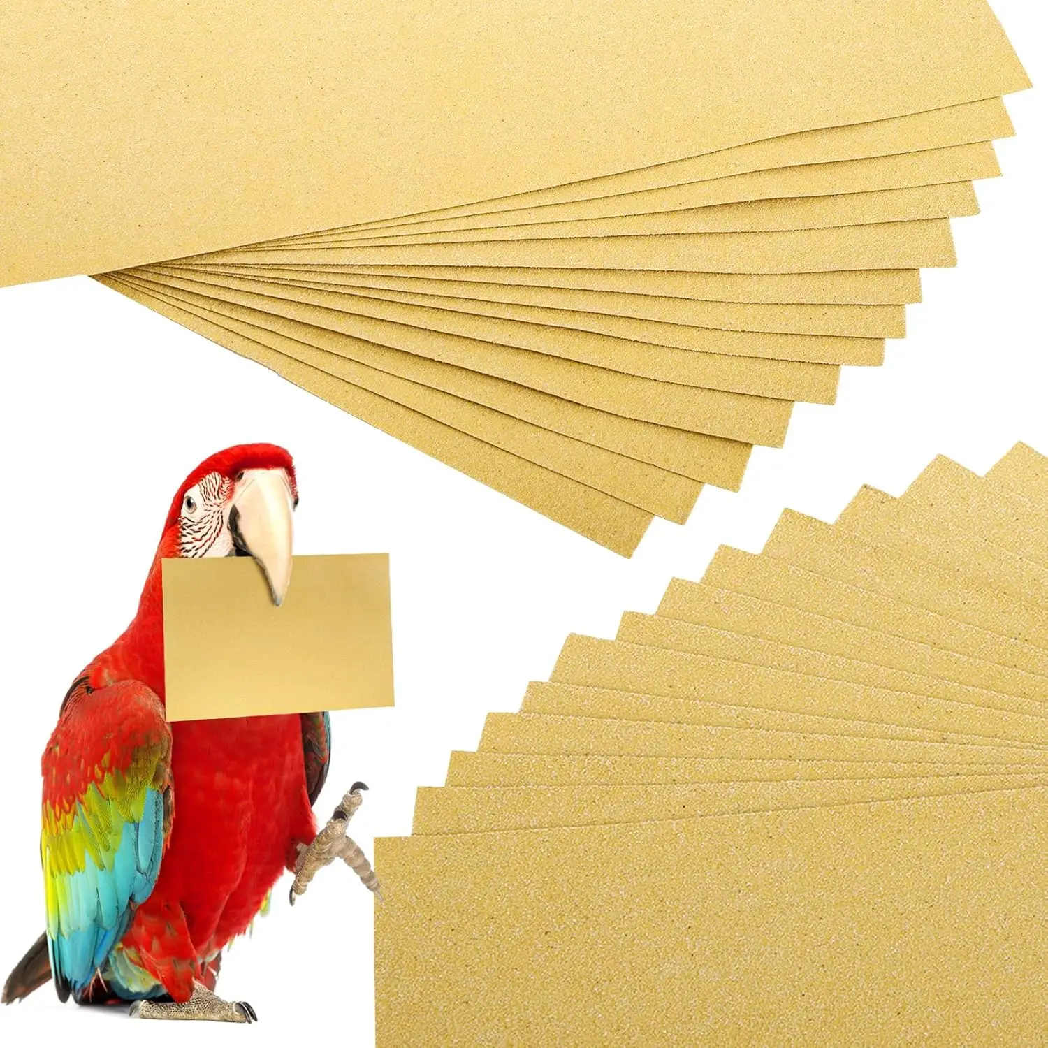 

Бумага для подстилки в клетку Okllen, 50 штук, 11 x 17 дюймов, для птичьих клеток, аксессуары для подстилки в клетку, песочная бумага для клеток для попугаев