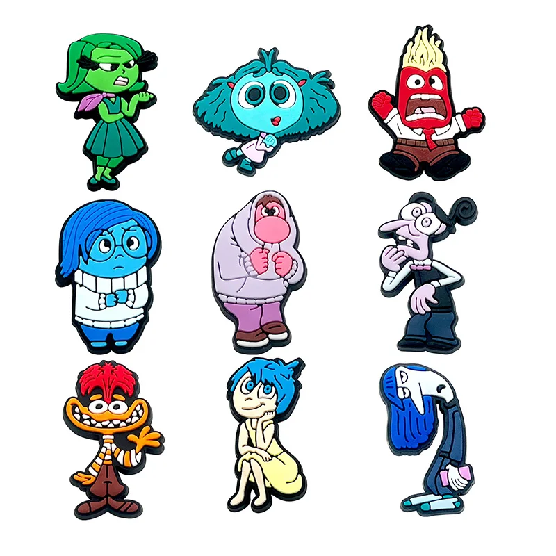 Inside Out PVC Shoe Charms For Crocs  Intensa Mente Game Cartoon DIY Crocs Decorations  Vice Versa Jibz Wholesale