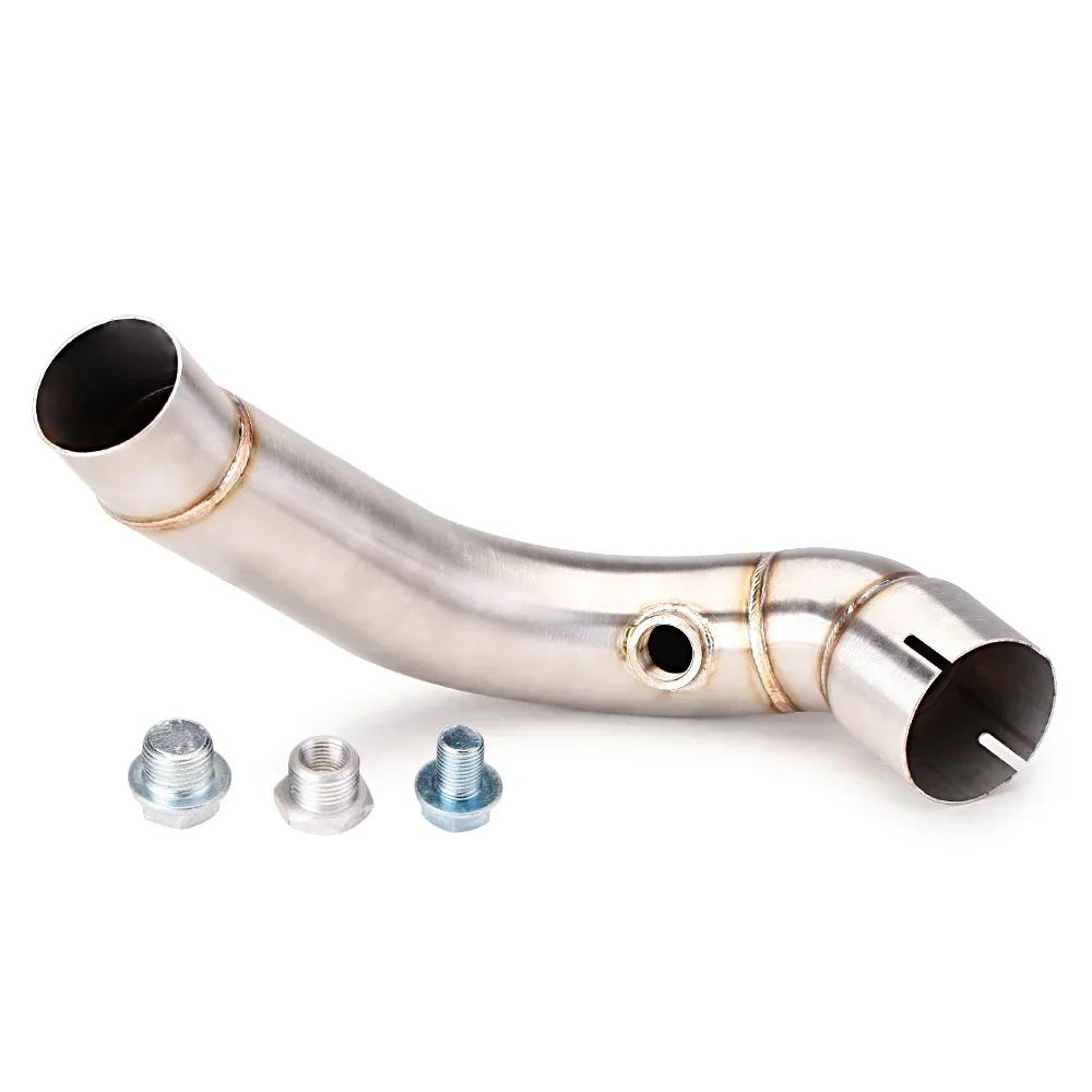 

Motorcycle Exhaust Escape Modified Stainless Steel Middle Link Pipe Slip-on Mid Section For Honda CBR600RR F5 2005 - 2019 Jiu