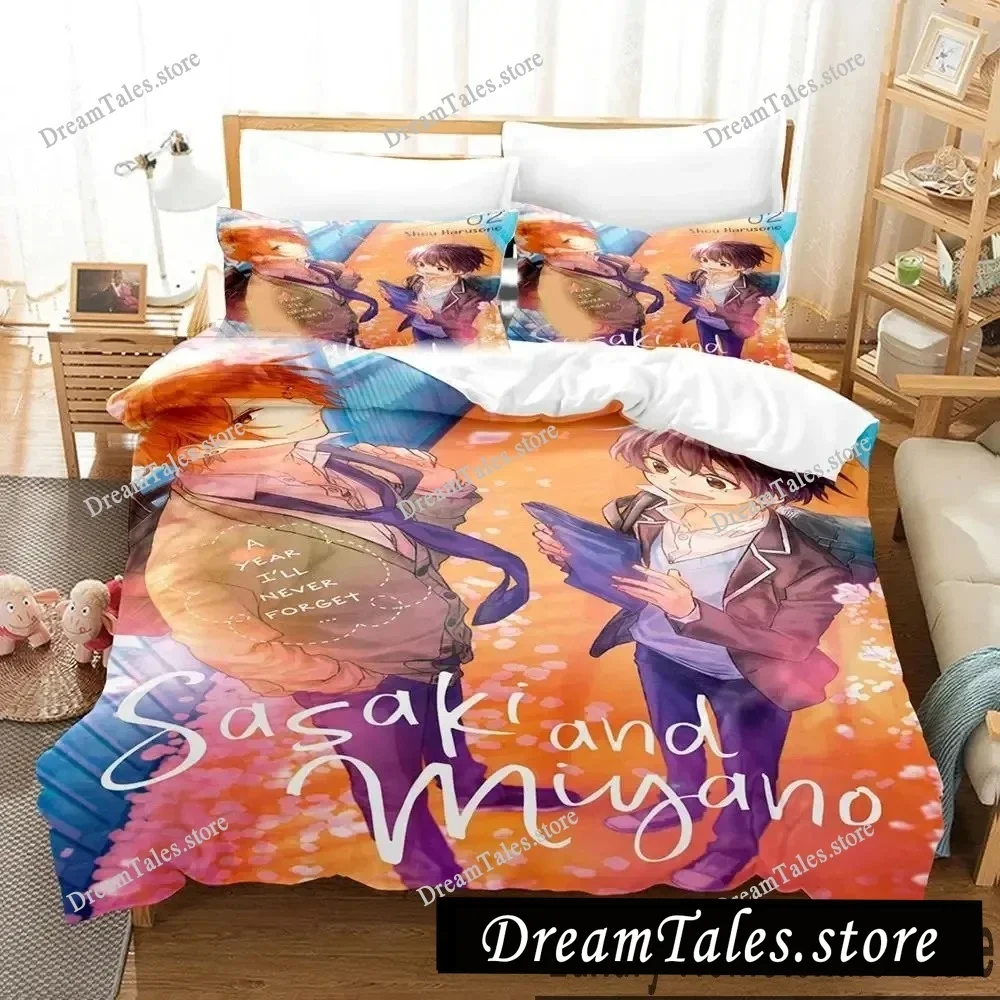 

3D Anime Sasaki and Miyano Bedding Set Boys Girls Twin Queen King Size Duvet Cover Pillowcase Bed boys Adult Home Textileextile