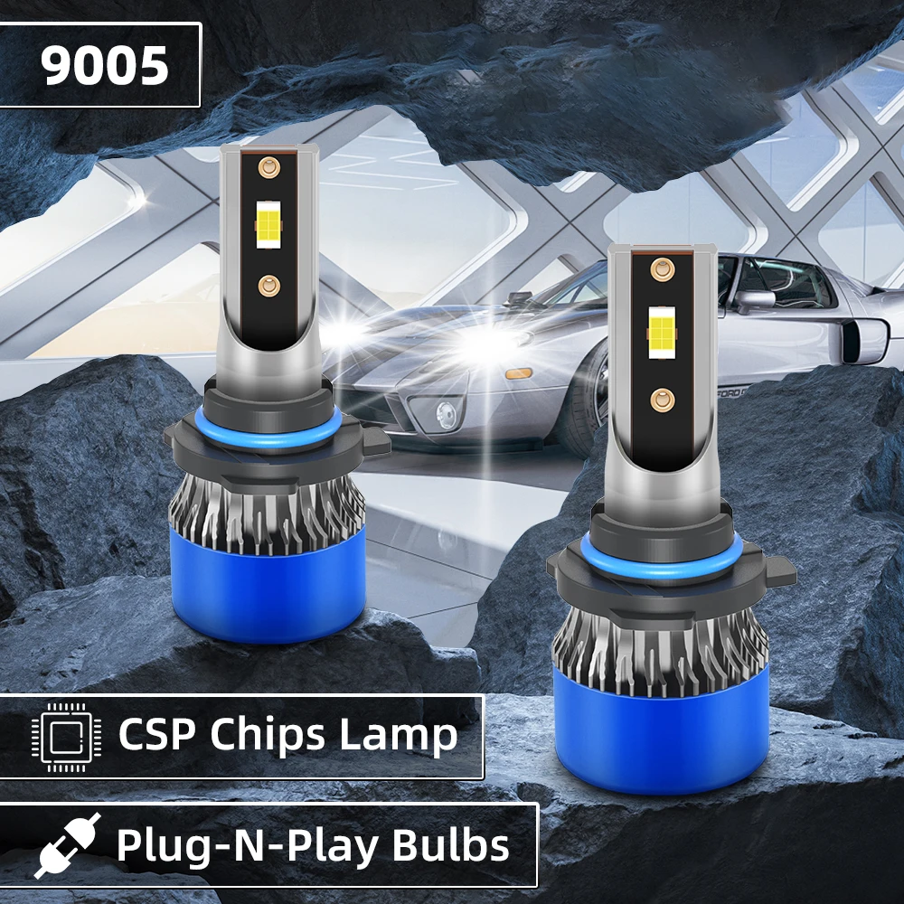 

Car LED Headlamp Auto Light Bulbs 20000LM High Lumens Canbus Error Free 9005 9006 HB4 With High Quality 3570 CSP Cooling Fan
