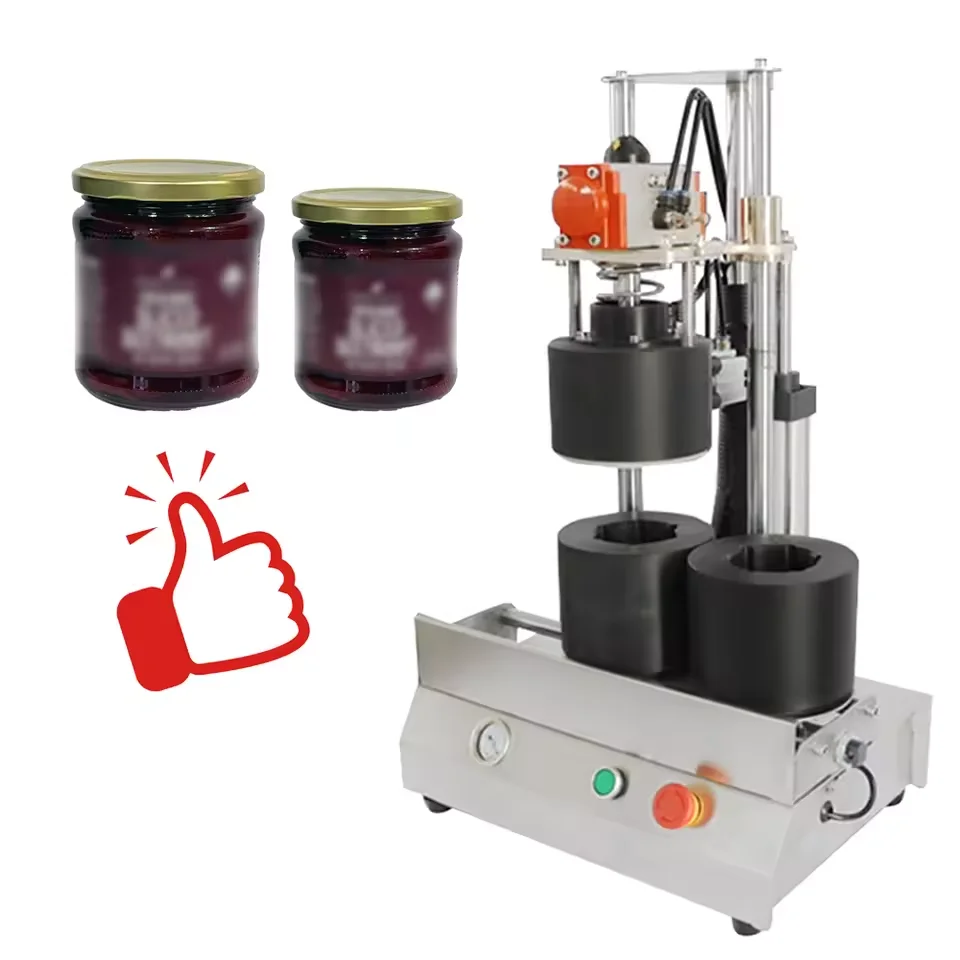 2026 Capping Machines Desktop Type Glass Jar Bottle Vacuum Capping Machine,chili Sauce Vacuum Capping Machine
