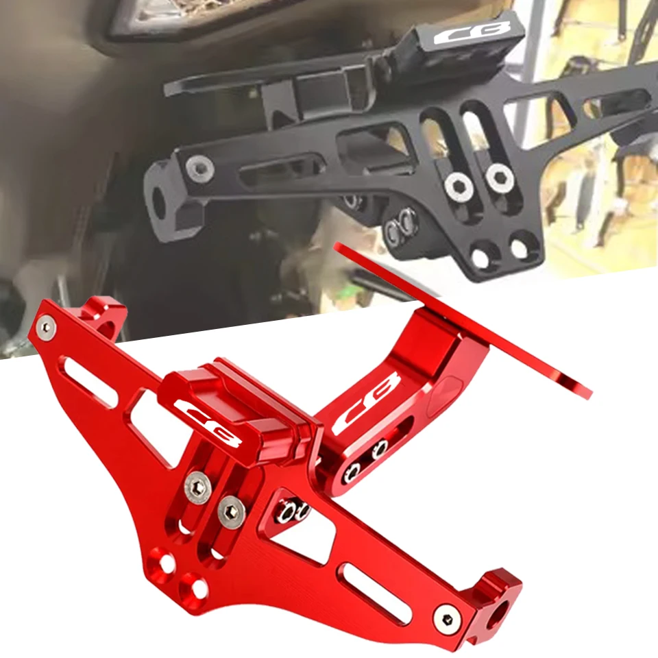 FOR Honda CB125F CB125R CB150R CB190 CB190R CB250R Motorcycle Adjustable Angle License Number Plate Frame CB 125F 125 150 190 R