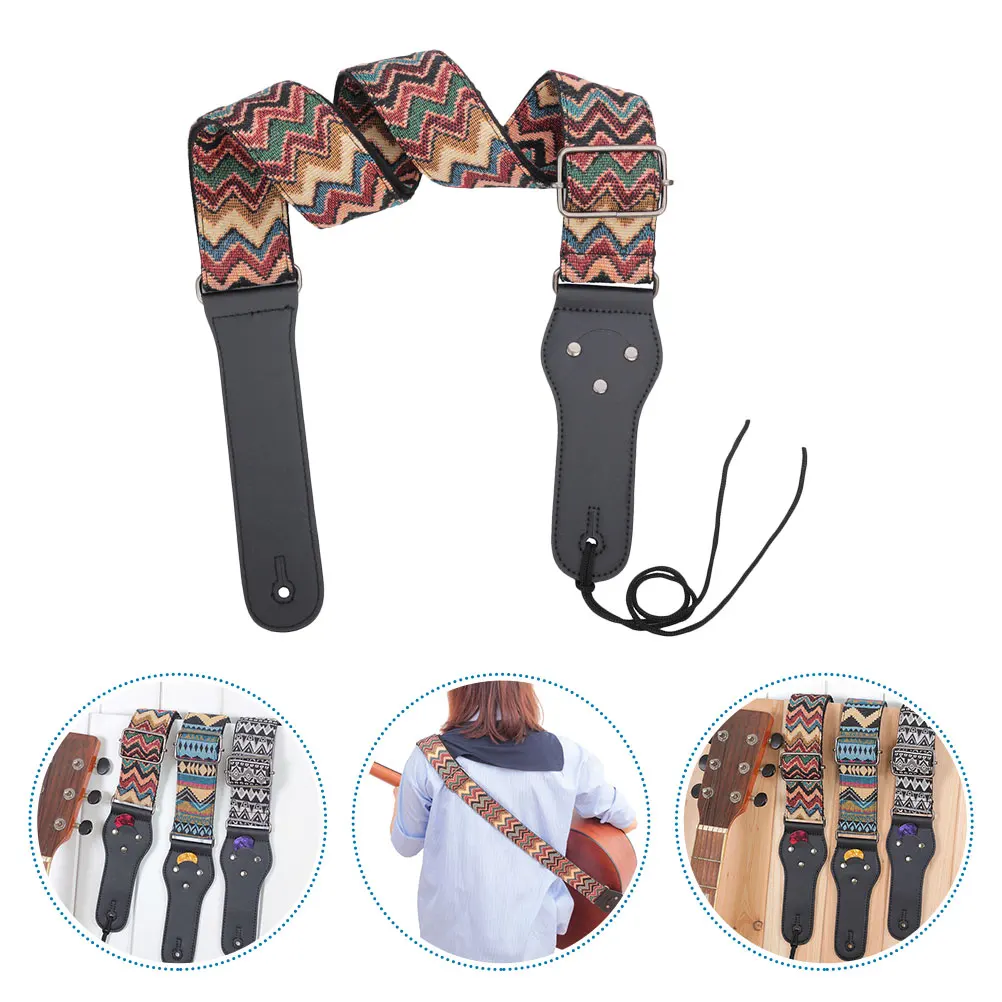 

Guitar Strap High quality Nylon Durable Stylish Easy to Clean Lightweight Guitar Accessories Suitable for Electric