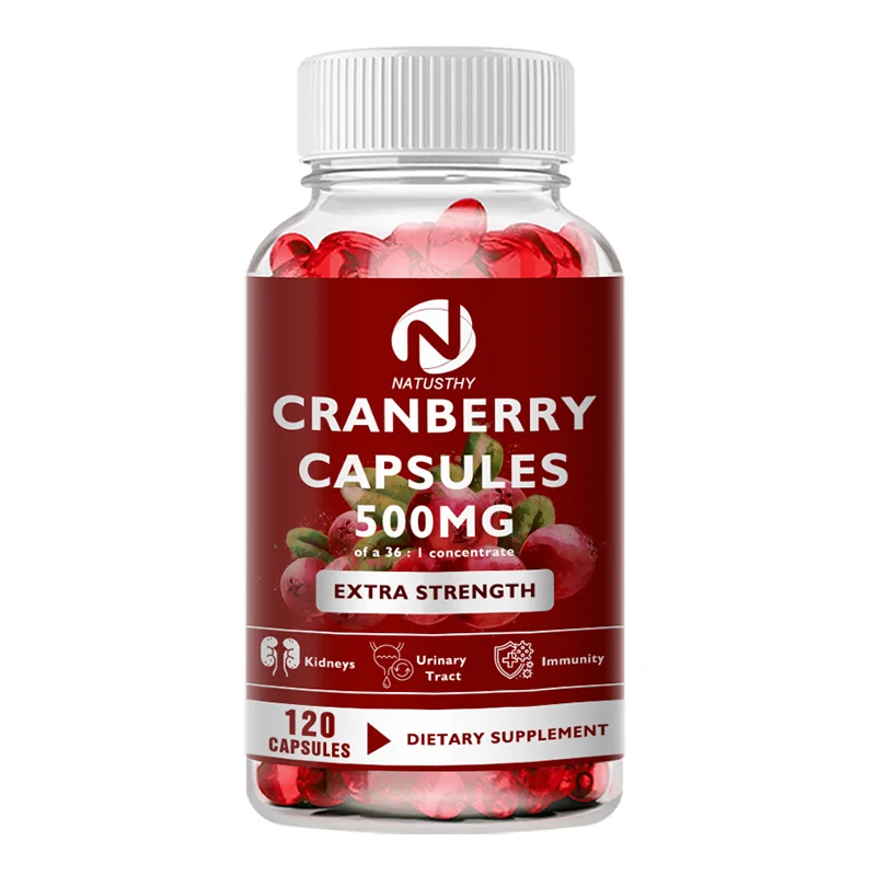 Cranberry Extract Supports Urinary System Health, Bladder Health Potent Antioxidant Rich Vitamin C - Everyday Cranberry Capsule