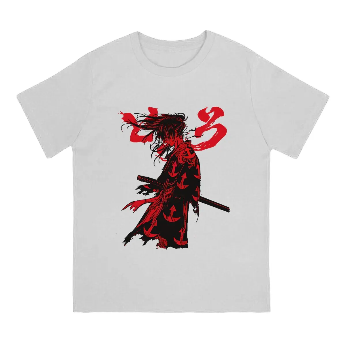 Vagabond Comic Polyester TShirts Hyakkimaru Dororo Personalize Men's T Shirt Funny Tops