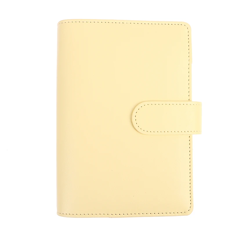 PU Leather Orçamento Binder Notebook, Caixa Envelopes System Set, bolsos, dinheiro Orçamento Saving Bill Organizer, Macaroon, A6