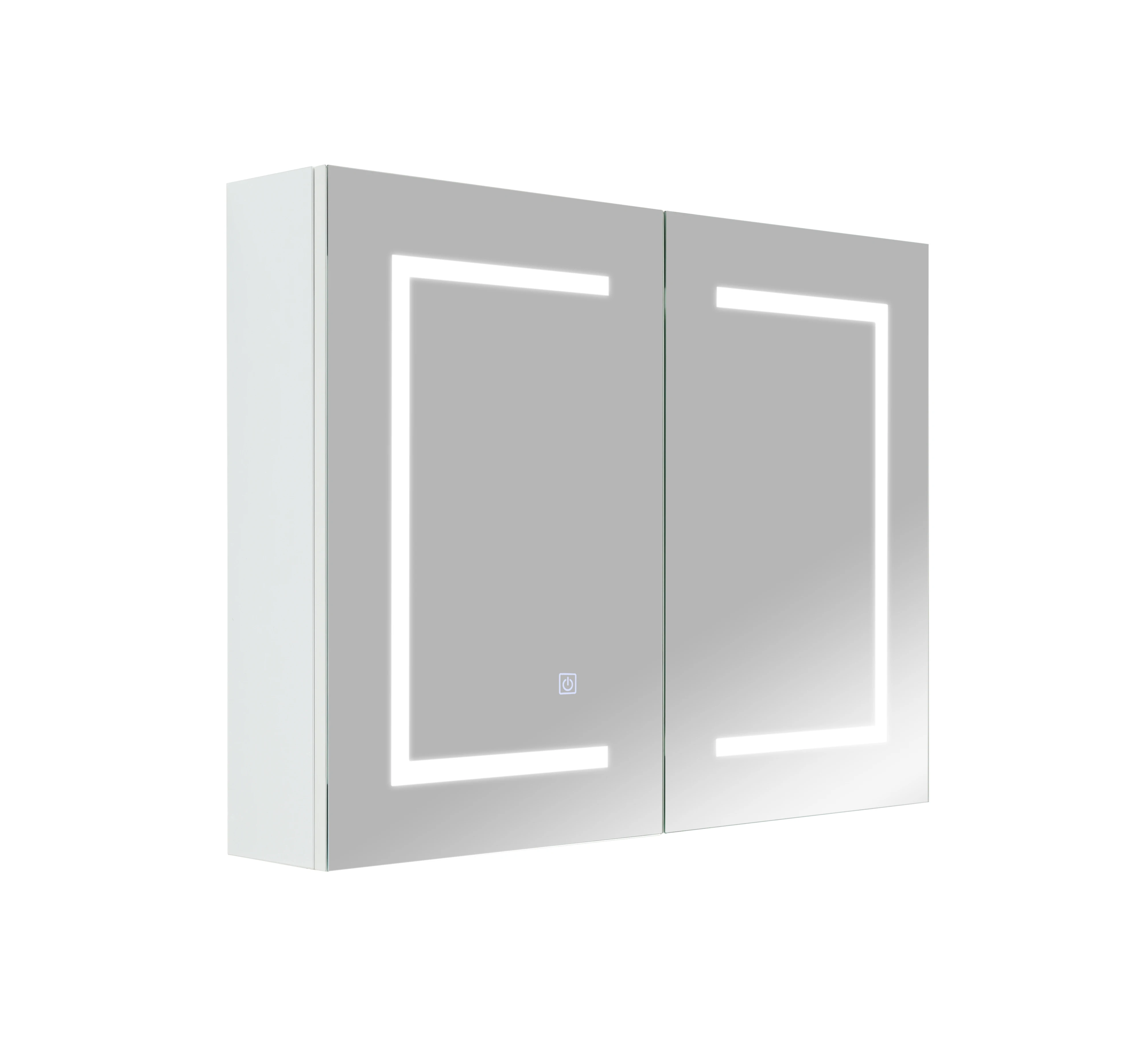 Bathroom CabinetBest Quality Modern Rectangle LED Illuminated Mirror Cabinet Motion Sensor High Visibility Bath IP44 Certified B