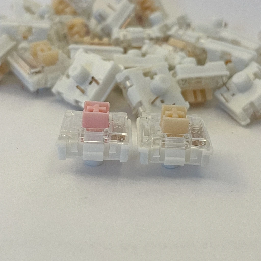 OUTEMU OTM Low Profile Silent Switch for Ultra-thin Mechanical Keyboard Pink Yellow 3pin Linear Tactile Mute Switch Redragon Kit - view 3