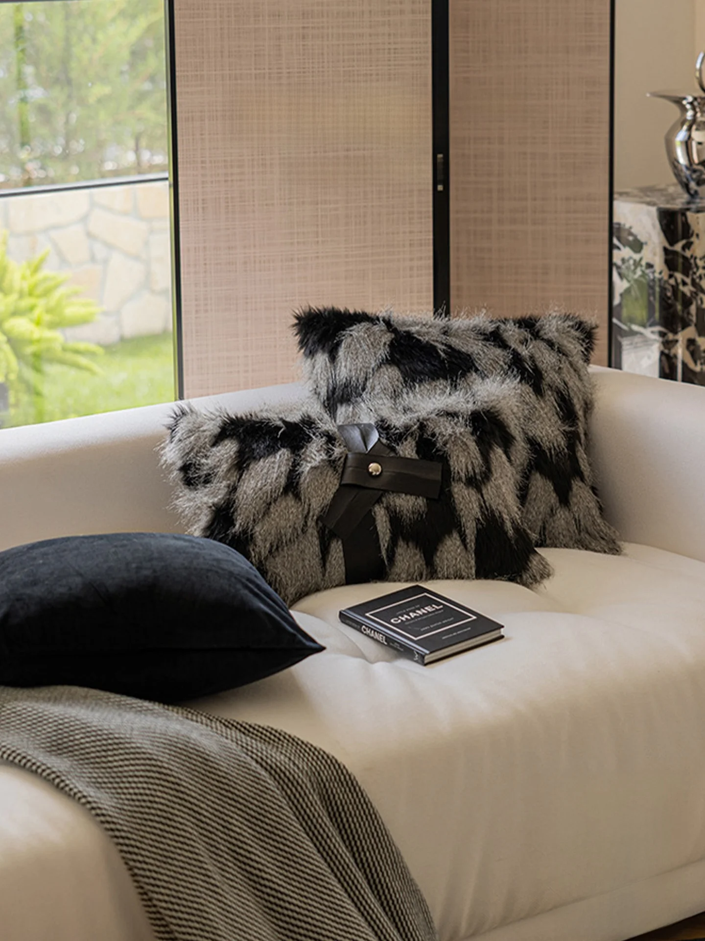 

Plush Pillow Living Room Sofa Decorative Cushion Window Bed Head Pillow Square Shape PP Cotton Filling Nordic Style Home...