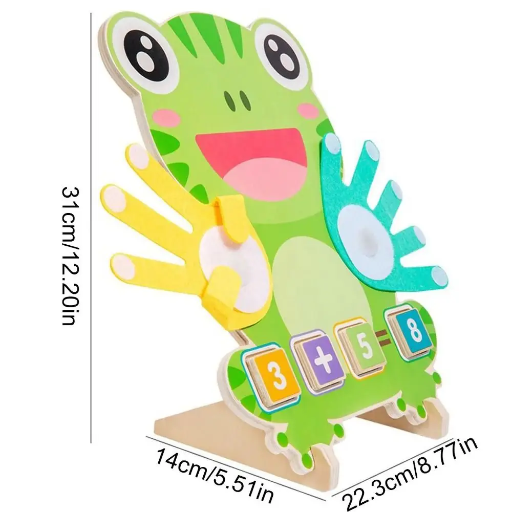 Montessori Frog Finger Operation Kids Toy Puzzle Educational Toys Frog Finger Numbers Math Toy Model DIY Children Counting Toys