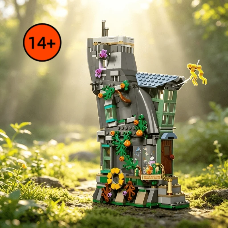 2026 Novo Conjunto de Construção de Casa Mágica de Cinema 764 Peças 76467 Casa de Luna Lovegood Quebra-Cabeça DIY Presentes Decorativos para Festas para Colecionadores
