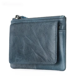 Nouveau porte-monnaie rétro créatif, Mini sac de rangement de Style japonais, en cuir véritable fait à la main, porte-cartes multifonctionnel