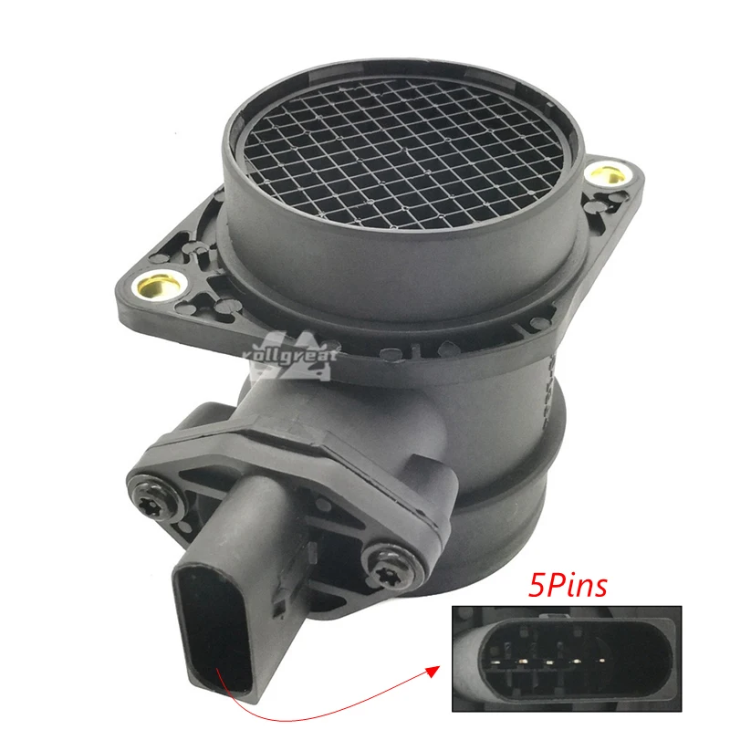 0280218124 MAF Mass Air Flow Meter Sensor For Volkswagen VW Jetta 2005 2.0L 06A906461T Auto Replacement Parts