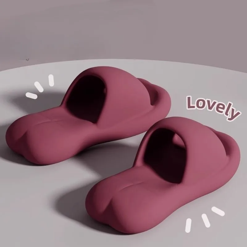 

Eva Air Cushion Thick Sole Stylus Four-leaf Clover Slippers Summer Indoor Ins Cute Home Bathroom Bath Couples Sandals