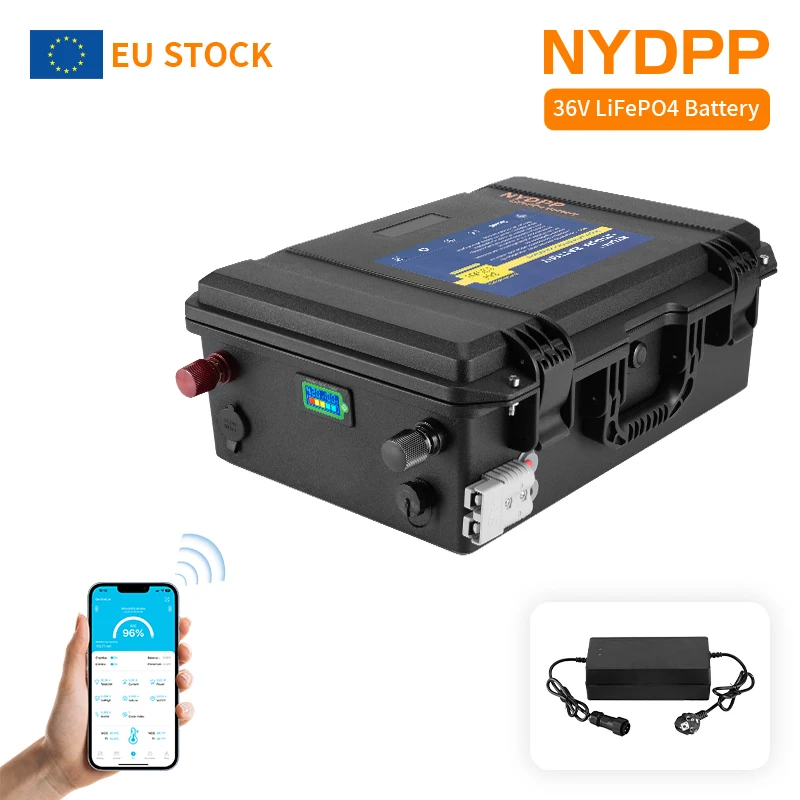 VEFEPO4-Batterie Lithium Fer Phosphate 36V, Étanche pour Moteur Sicile, 100Ah/120Ah/150Ah, 100Ah/120Ah/150Ah