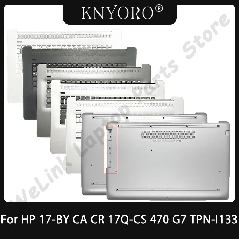 New Replace Laptop Palmrest For HP 17-BY CA CR 17Q-CS 470 G7 TPN-I133 Palmrest Upper Keyboard Bottom Case L83725-001 L22751-001