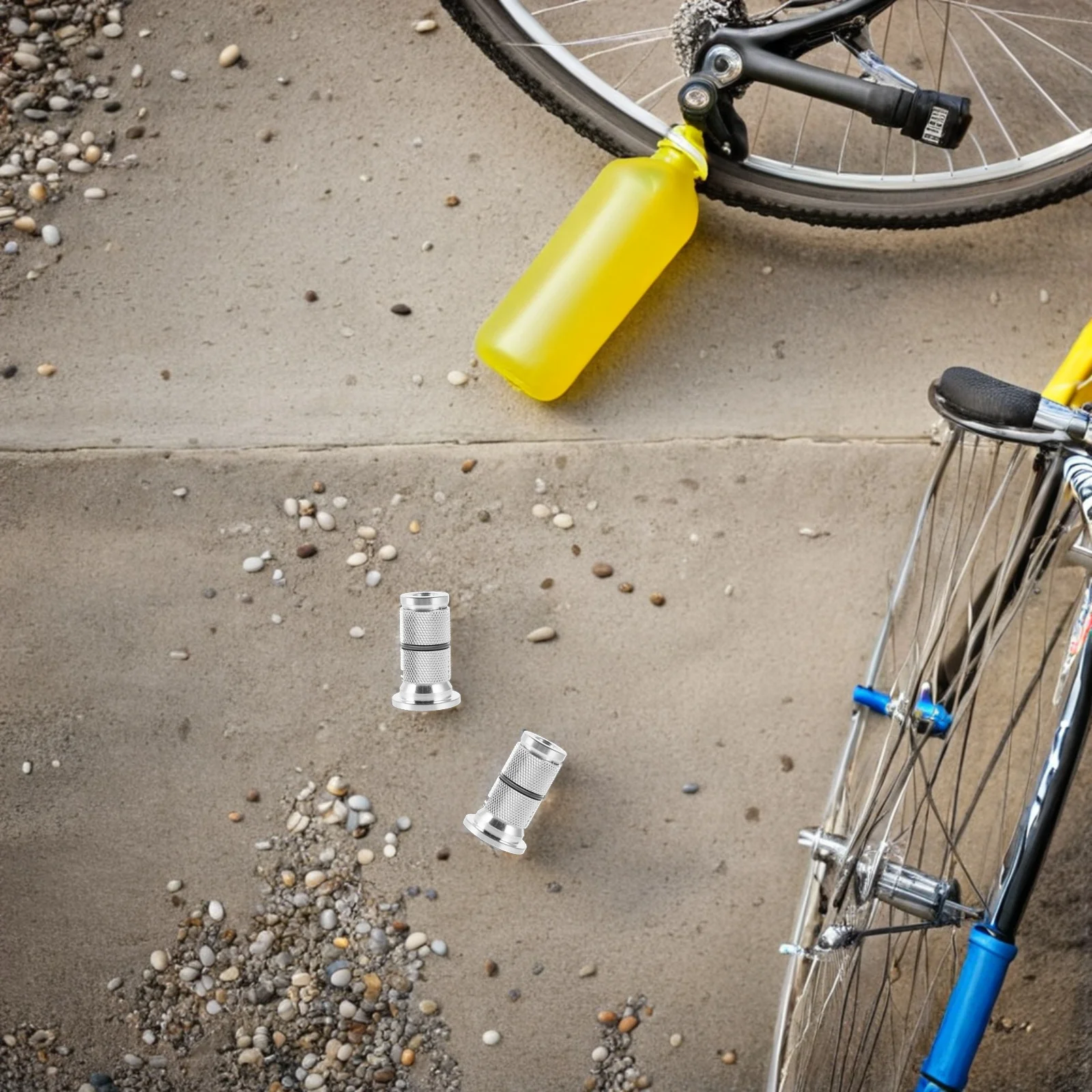 

2Pcs 28.6mm Bike Fork Bolt Aluminum Alloy Headset Compression Plug for Mountain Road Bikes Bike Fork Bolt Stem Plug