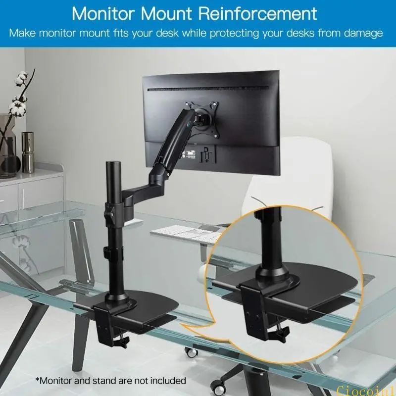 A3PC Monitor Moun Mount Plaque renforcement Large Table Table Table Bracket pour Clamp Installation du support du