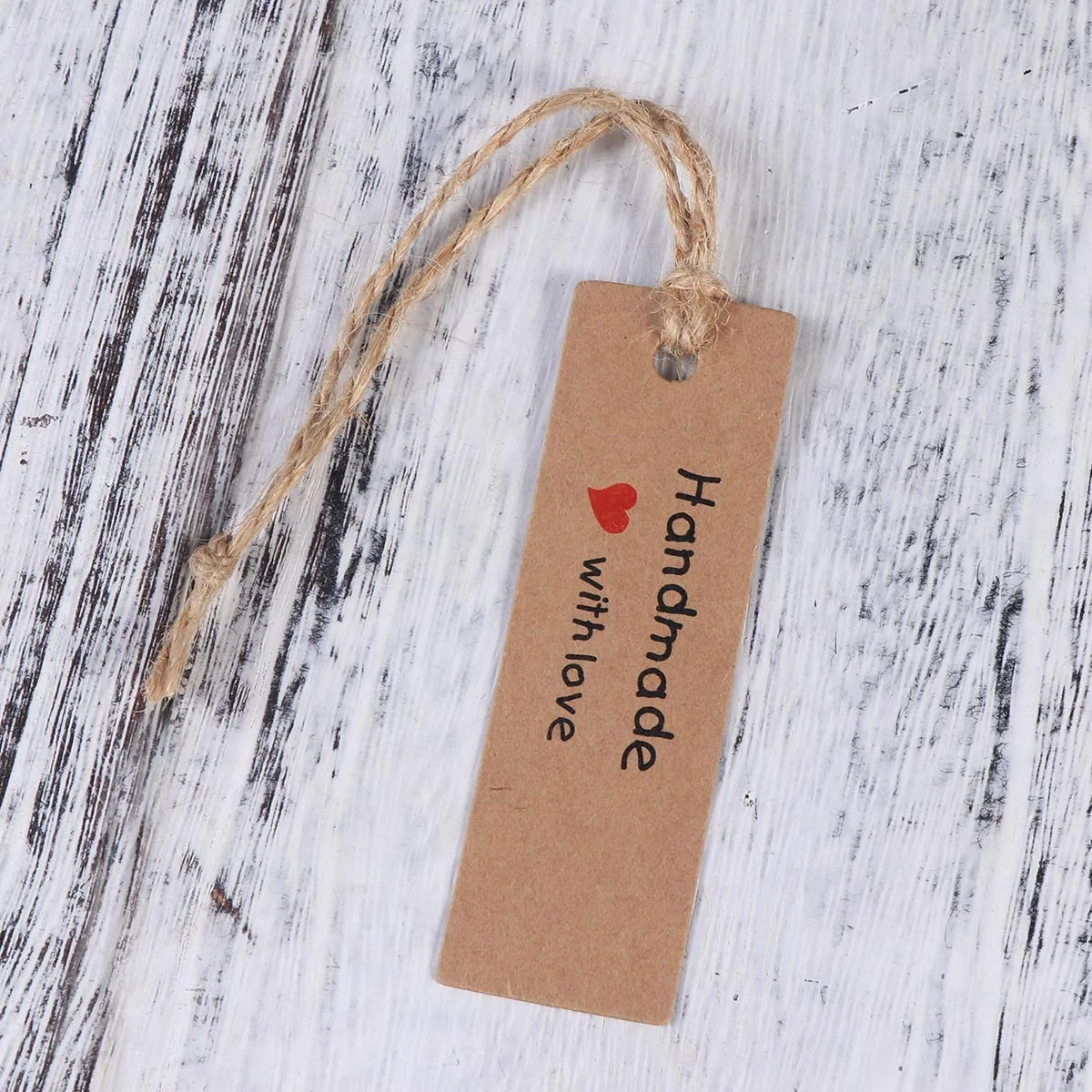 

50pcs Handmade Kraft for Party Hanging Tags With String Favors Wedding Kraft Paper Tags Gifts Valentine Decor Labels Cards