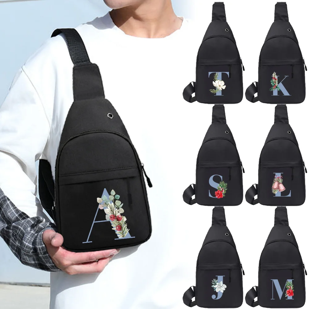 

Chest Pack Trendy Crossbody Large Capacity Travel Hiking Multi-functional Chest Bag Blue Series One Shoulder Crossbody Bag