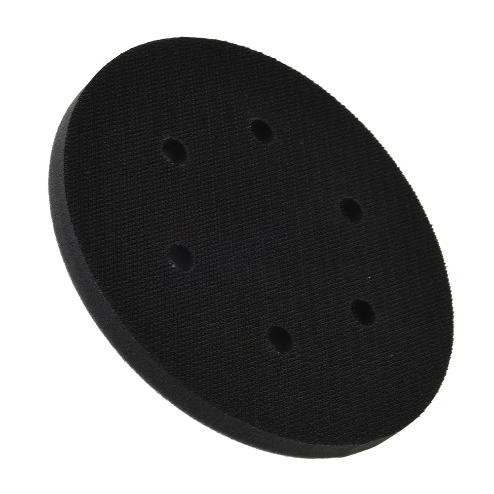 1pc 6in Soft Interface Pad 150mm 6Holes Ultra-thin Interface Pad For Sanding Pad Hook And Loop Sanding Disc Sponge Grinding Tool