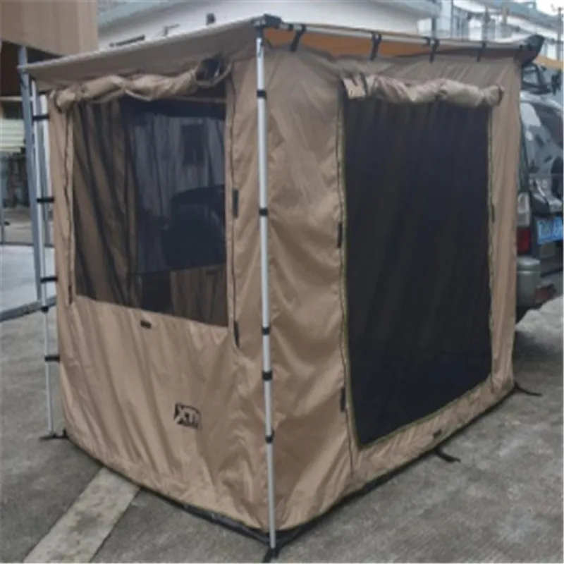 Awning Mobil 300D Mudah Dipasang, Rangka Aluminium 4 Musim dengan Saklar Kontrol Jarak Jauh, Tahan Air, Anti Busuk untuk 3-4 Orang