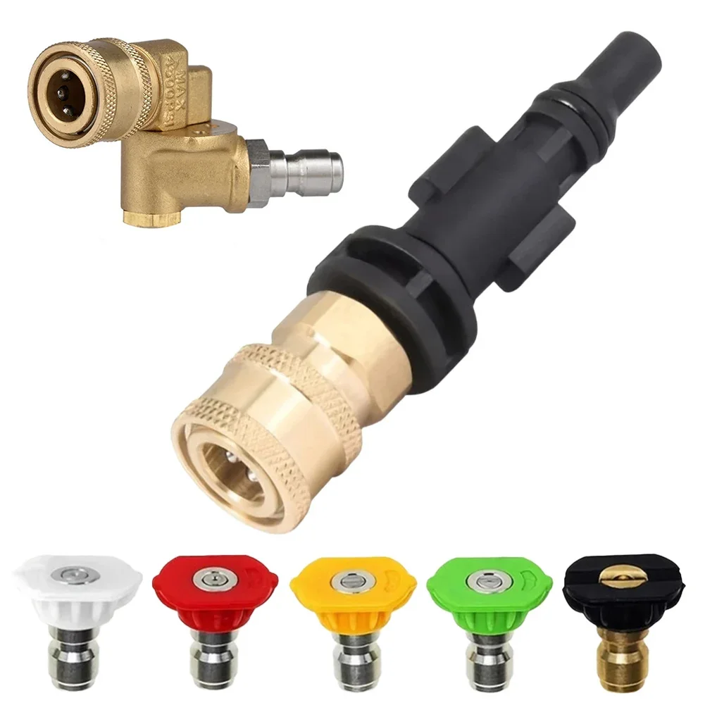 

Adjustable Swivel Nozzle For Cleaning 180 Swivel Nozzle As Shown In The Figure Car Cleaning Tool 4500 PSI Pressure Support