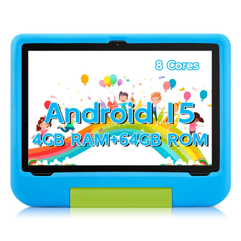 ANRY 10.1 Inch Tablets Android 15 Tablet 8GB(4+4 Expand) RAM 64GB ROM 5000MAH Dual Camera 5G WIFI6 Children's Gift Kids Software