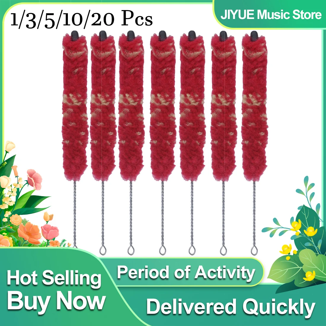 IRIN 1/5/10 Pcs Clarinet Brush Cleaning Brush Tools Black Pipes Clean Inner Chamber Brushes Clarinet Cleaning Maintenance Parts