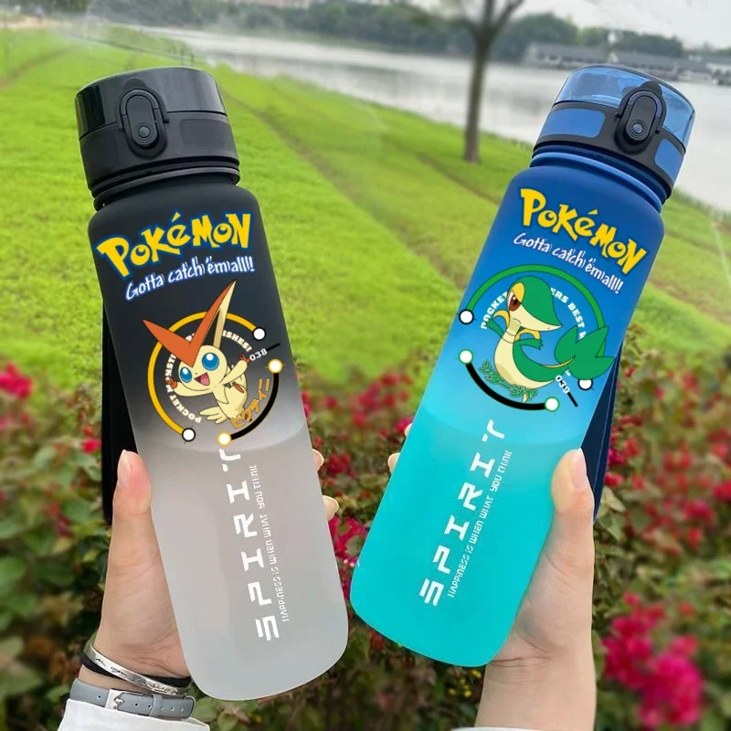 

Pokémon 650ml Fitness and Sports Direct Drinking Plastic Anti-drip Water Bottle Victini Children and Students Capacity