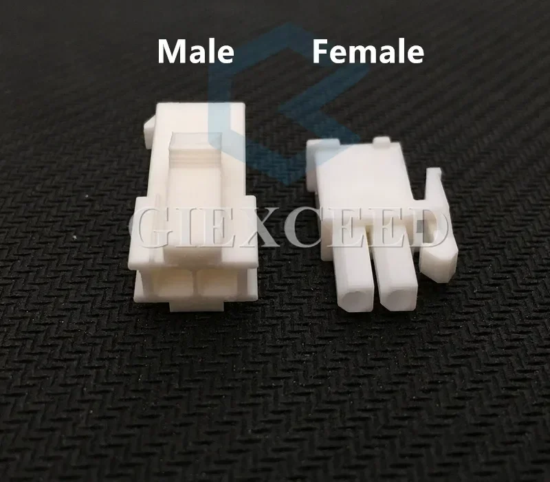 2 Sets 2 Pin AC Assembly 4.14mm FL Connector Kits Motor Socket Electrical Machine Plug With Terminal