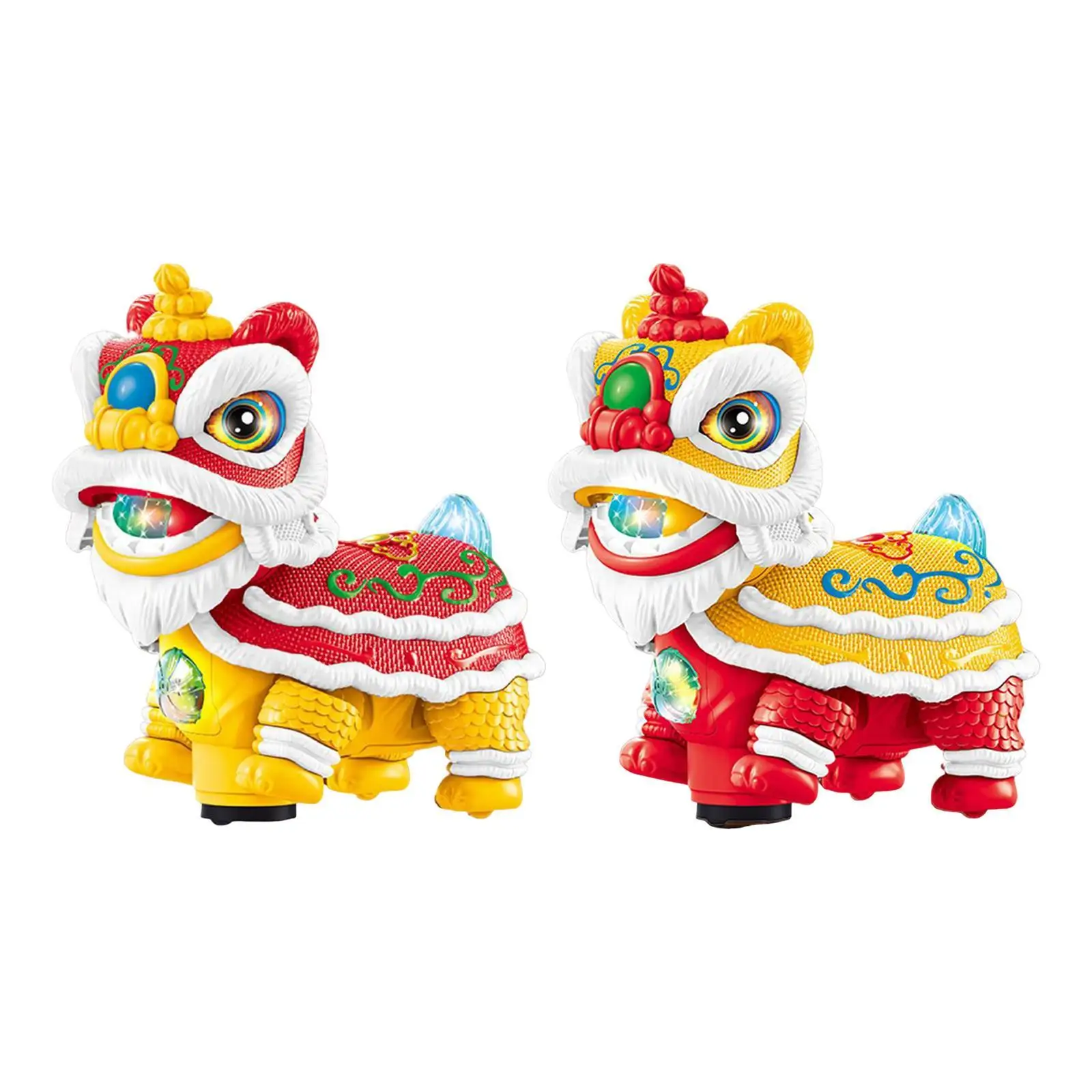 ไฟฟ้า Lion Dance ของเล่นเด็กหญิงร้องเพลงและเต้นรํา Lion ของเล่นเทศกาล Lion ของขวัญสิงโตเต้นรําสําหรับเด็กทารกเด็กหญิงของขวัญ