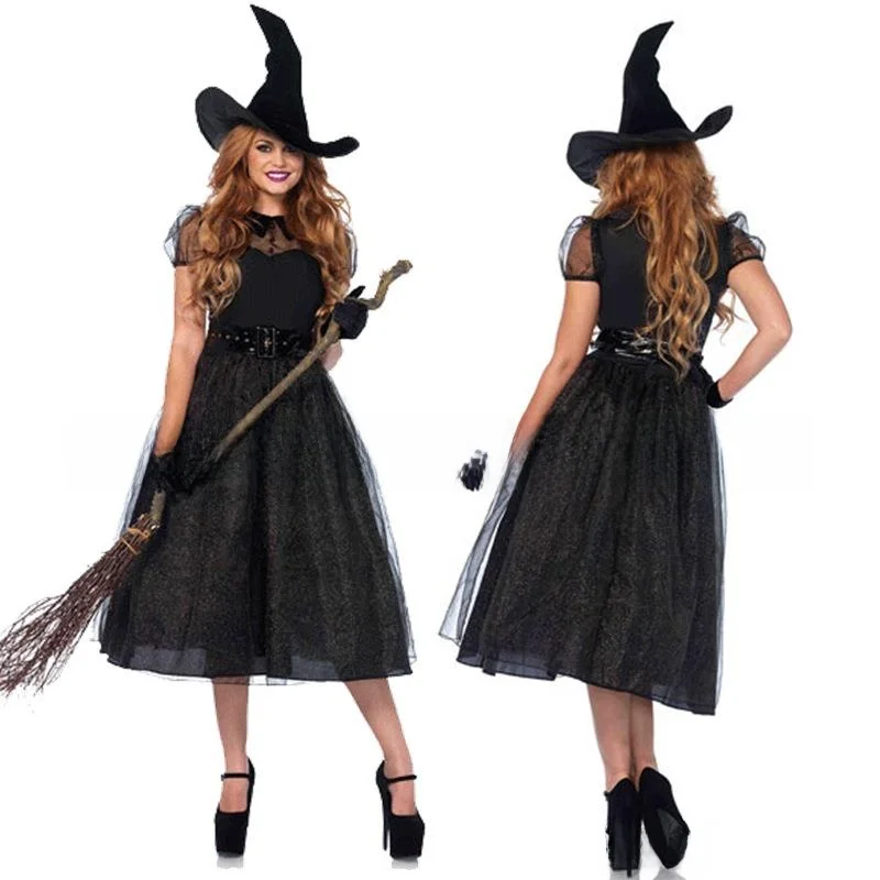 زي ساحرة شبحية جديد لعام 208 للهالوين، ملابس تنكرية للعب الأدوار، زي تقليدي عرقي للسيدات للعروض المسرحية