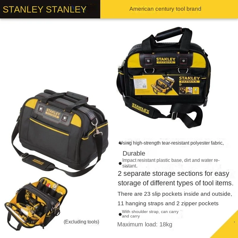 Stanley FATMAX Double Opening Tool Bag Thicker Waterproof Nylon Bag FMST518150-23